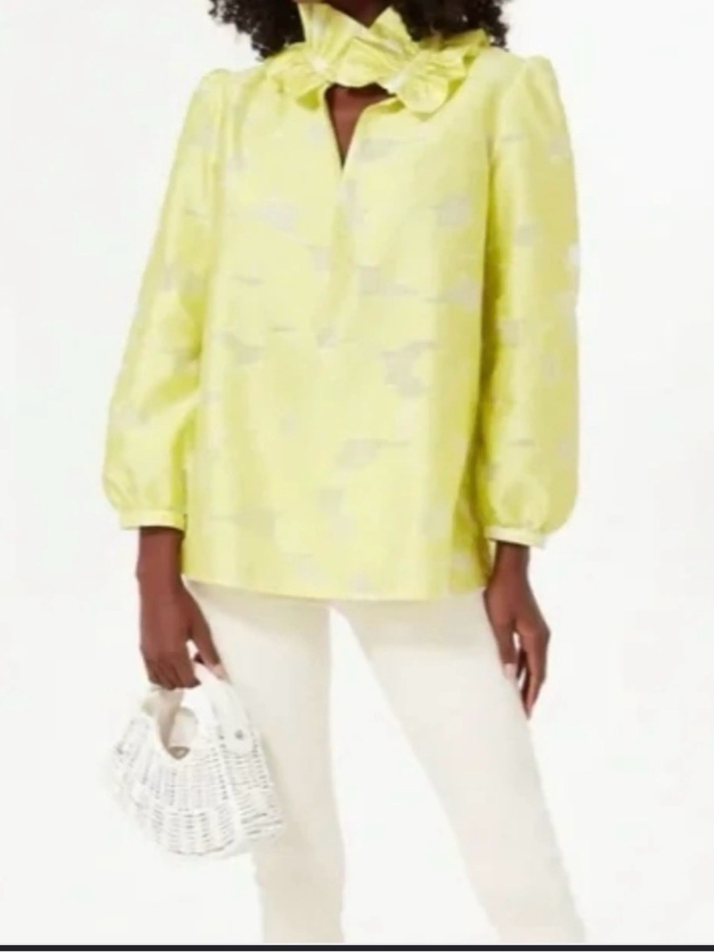 Tuckernuck Citron Fil Coupe Bouvier Blouse XXXL NWT - Picture 11 of 11